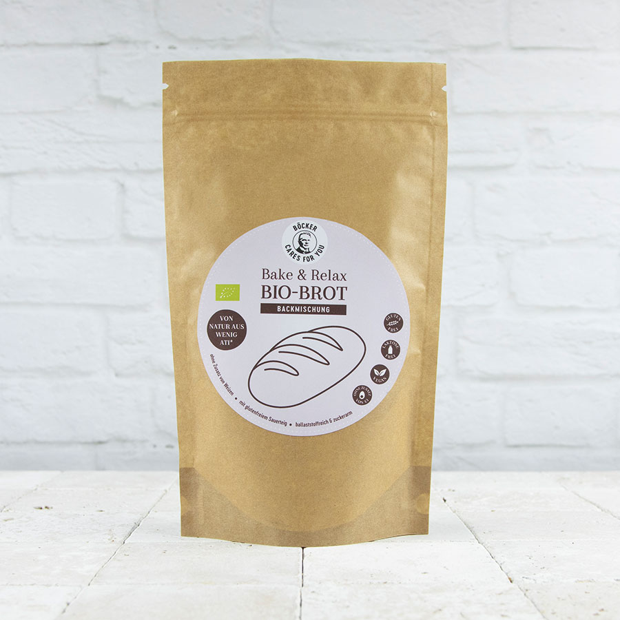 BÖCKER Cares For You Bake & Relax Bio-Brot Backmischung 