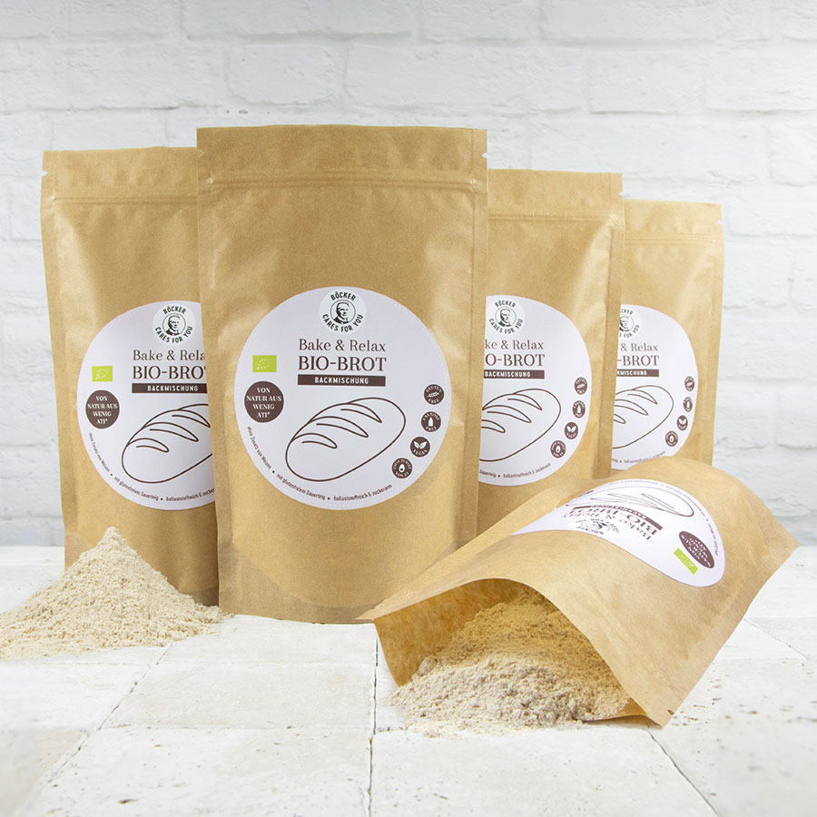 BÖCKER Cares For You Bake & Relax Bio-Brot Backmischung 